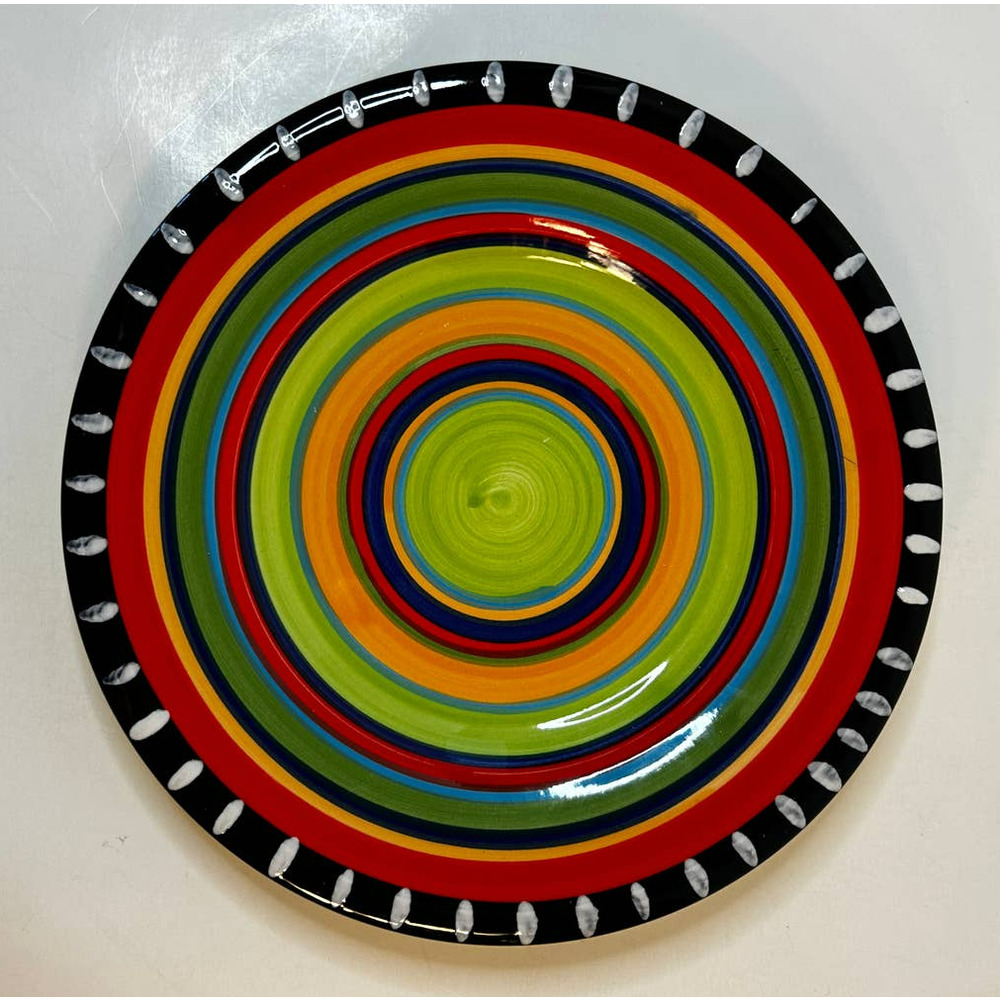 Gibson Elite Pueblo Springs Stoneware Hand Painted 8.5" Salad Plate